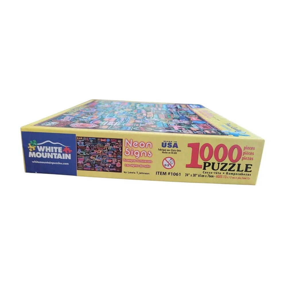 White Mountain 2017 NEON SIGNS Puzzle #1061 COMPLETE